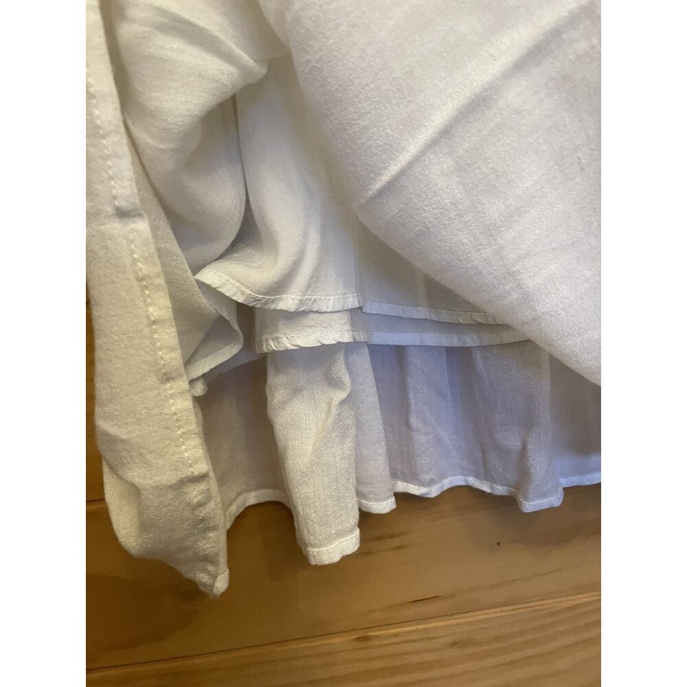 MINKPINK Dress women’s XS White Faithful Lace Tiered  Cotton Mix White Tunic - Picture 5 of 9